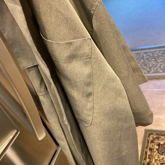 Pavo by Lastrada Men’s Short Sleeve Large Polyester Green Shirt Buttons - Picture 17 of 17